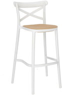 Barová židle Moreno bílá - Barová židle