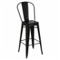 Barová židle barová židle Paris Back 75cm černá - Barová židle