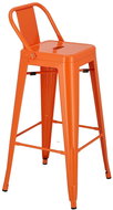 barová židle Paris Back short 75cm oranžová - Barová židle