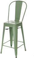 Barová židle s opěradlem Paris Back zelená - Barová židle