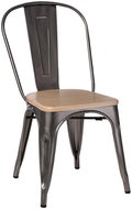 Židle Paris Wood jasan metalická - Jídelní židle