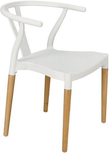 Židle Wicker PP Simplet bílá - Jídelní židle - Main image