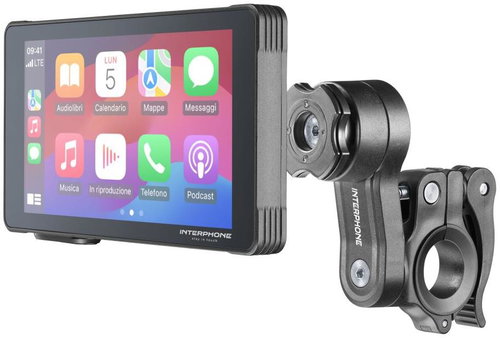 Interphone RideSync 55 Display – Screen Mirroring for Motorcycles - CarPlay Kit - Main image