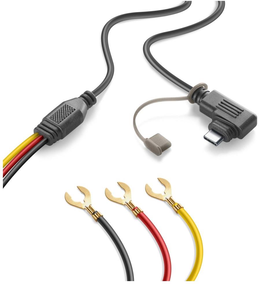Interphone Ridesync, USB-C / akkumulátor
