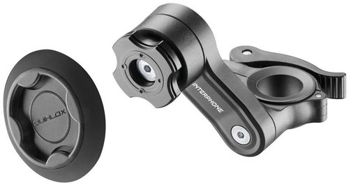 Interphone QUIKLOX quick release handlebar mount with adhesive base - Motorbike Phone Mount - Main image