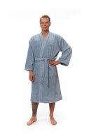 Interkontakt Men's kimono robe Fog Blue XL - Bathrobe