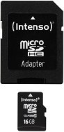 Intenso Micro SDHC 16GB Class 10 + SDHC Adapter - Memory Card