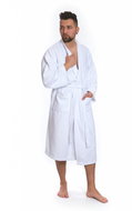 Interkontakt Men's bathrobe model KIMONO 01 White - Bathrobe