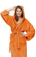Interkontakt Women's bathrobe 22 Arancio Bathrobe size M - Bathrobe