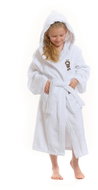 Interkontakt Children's bathrobe with hood Logo Princess, white Size of children's bathrobe 4-6 year - Bathrobe