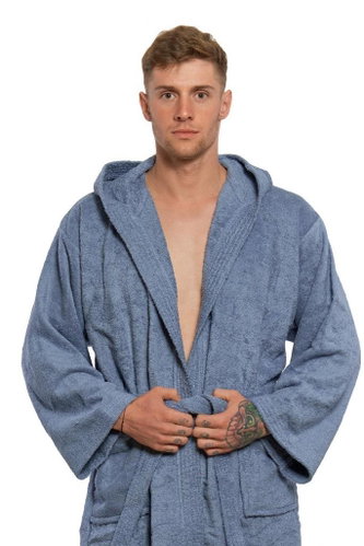 Interkontakt Men's bathrobe 07 Avio Bathrobe size XL - Bathrobe - Main image