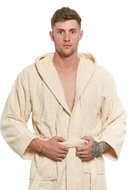 Interkontakt Men's bathrobe 12 Panna Bathrobe size S - Bathrobe