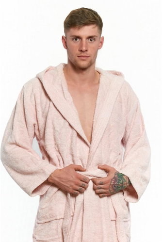 Interkontakt Men's Bathrobe 13 Rosa Confetto Bathrobe size XL - Bathrobe - Main image
