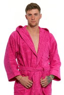 Interkontakt Men's bathrobe 14 Fuxia Bathrobe size XL - Bathrobe