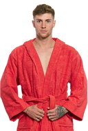 Interkontakt Men's bathrobe 15 Corallo Bathrobe size M - Bathrobe