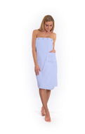 Interkontakt Dámský saunový kilt Light Blue - Kilt do sauny