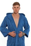 Interkontakt Men's bathrobe 19 Zaffiro Bathrobe size M - Bathrobe
