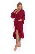 Interkontakt Ladies bathrobe model KIMONO 04 Bordeaux - Bathrobe