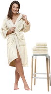 Interkontakt Set 12 Panna bathrobe + bath towel + towels Bathrobe size S - Bathrobe