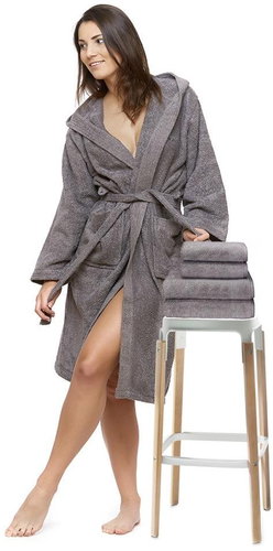 Interkontakt Set 09 Londra bathrobe + bath towel + towels Bathrobe size S - Bathrobe - Main image