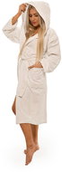 Interkontakt Ladies robe with hood 01 white Size S - Bathrobe