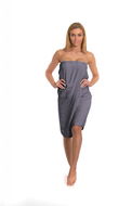 Interkontakt Dámský saunový kilt Dark Grey - Kilt do sauny