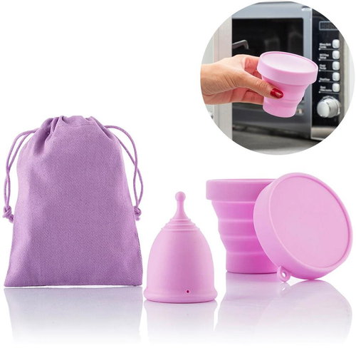 Intimo Menstrual cup + disinfectant box, size L - Menstrual Cup - Main image
