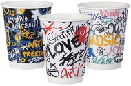 Intertan SA Tessera Kelímek papírový Graffiti mix 330 ml, přůměr 90 mm, 25 ks - Drinking Cup