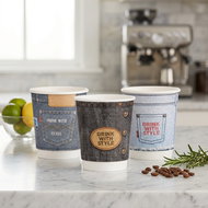 Intertan SA Tessera Kelímek papírový DW jeans design 220 ml, 25 ks - Drinking Cup