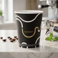 Intertan SA Tessera Kelímek papírový Gourmet black 220 ml, 50 ks - Drinking Cup