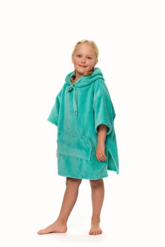 Interkontakt Baby surf poncho, 50 × 60 cm, Pool Blue - Bathrobe - Main image