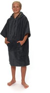Interkontakt Junior surf poncho, 60 × 90 cm, Cool Grey - Bathrobe