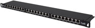 INTELLINET Patch Panel 24P C6 0,5U black - Patch Panel