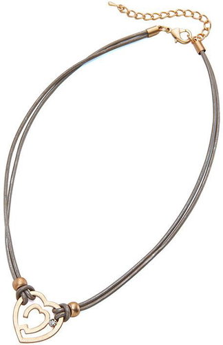 Intrigue Necklace with heart 60049 - Necklace - Main image
