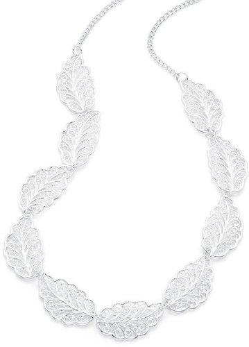 Intrigue Necklace with leaf motif 60586 - Necklace - Main image
