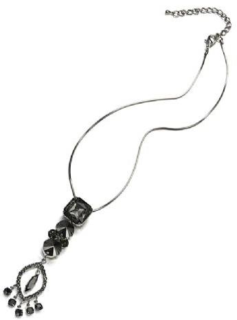 Intrigue Necklace with crystals 59297 - Necklace - Main image