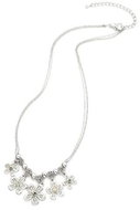 Intrigue Necklace flowers with crystals 57254 - Necklace