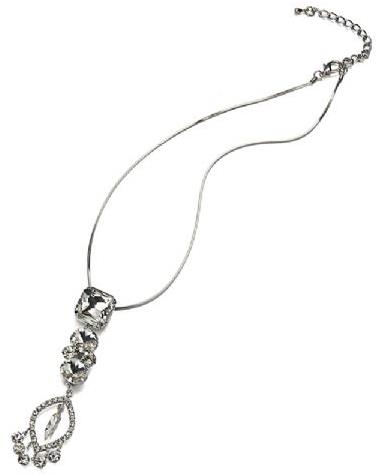 Intrigue Necklace with crystals 59296 - Necklace - Main image