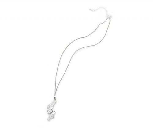 Intrigue Necklace with crystals 59741 - Necklace - Main image