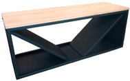 IQ garden S lavicí 2v1, 104 cm, ocel a dřevo - Firewood Rack