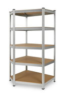 IQ garden Corner shelf 180 × 90 × 90, galvanized - 5 shelves IQ models - Shelving Unit