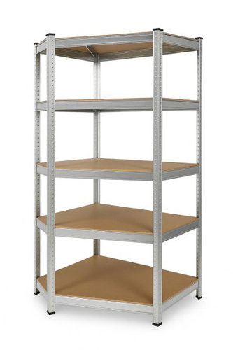 IQ garden Corner shelf 180 × 90 × 90, galvanized - 5 shelves IQ models - Shelving Unit - Main image