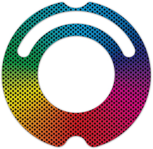  iDress iRobot Digital rainbow  - Self-Adhesive Sticker - Main image