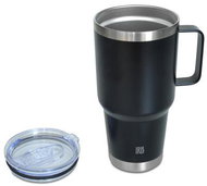 Iris Barcelona Tumbler s rukojetí 850 ml, černý - Termohrnek