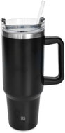 Iris Barcelona Tumbler with straw 1200ml, black - Thermal Mug