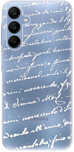iSaprio Handwriting 01 - white pro Samsung Galaxy A25 5G - Phone Cover - Main image