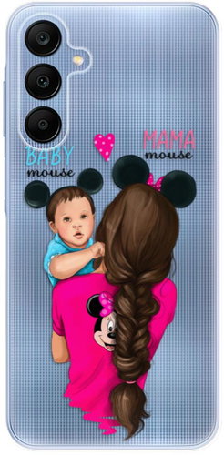 iSaprio Mama Mouse Brunette and Boy pro Samsung Galaxy A25 5G - Phone Cover - Main image