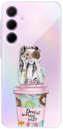 iSaprio Donut Worry pro Samsung Galaxy A35 5G - Phone Cover - Main image