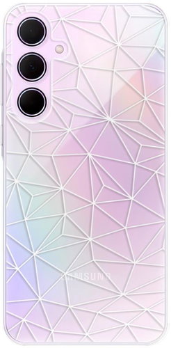 iSaprio Abstract Triangles 03 - white pro Samsung Galaxy A35 5G - Phone Cover - Main image