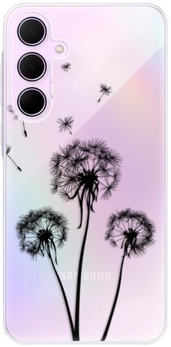 iSaprio Three Dandelions - black pro Samsung Galaxy A35 5G - Phone Cover - Main image